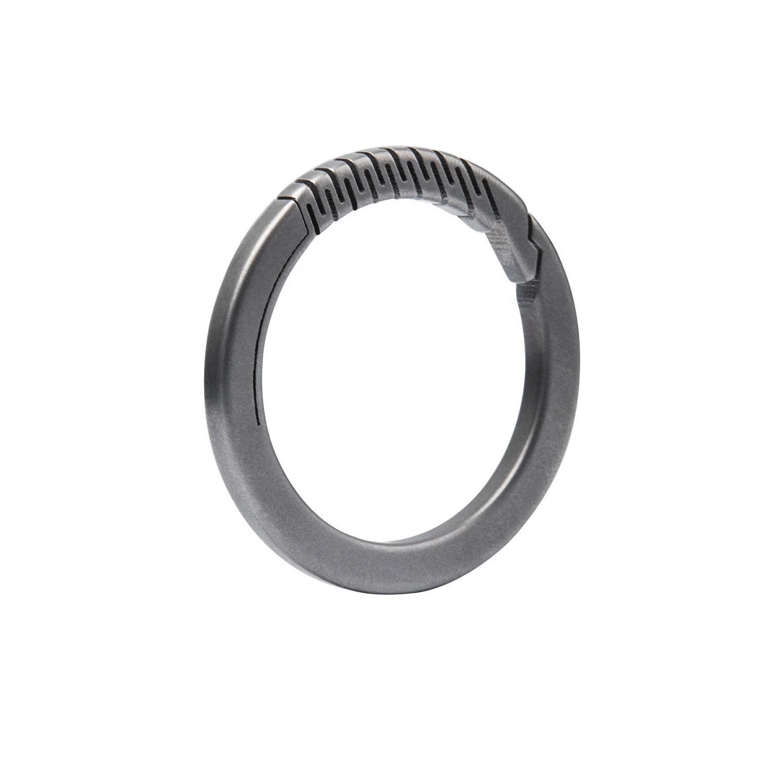 Titanium EDC Titanium Round Carabiner Clip Keychain Keyring