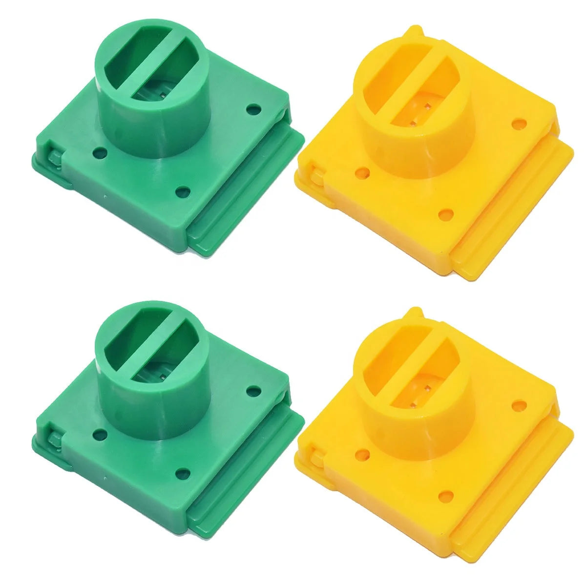 4PCS Beehive Ventilation Opening Window Bee Nest Door Disc Round Hive Entrance Yellow Beekeeping Tool Equipment for Beekeepers