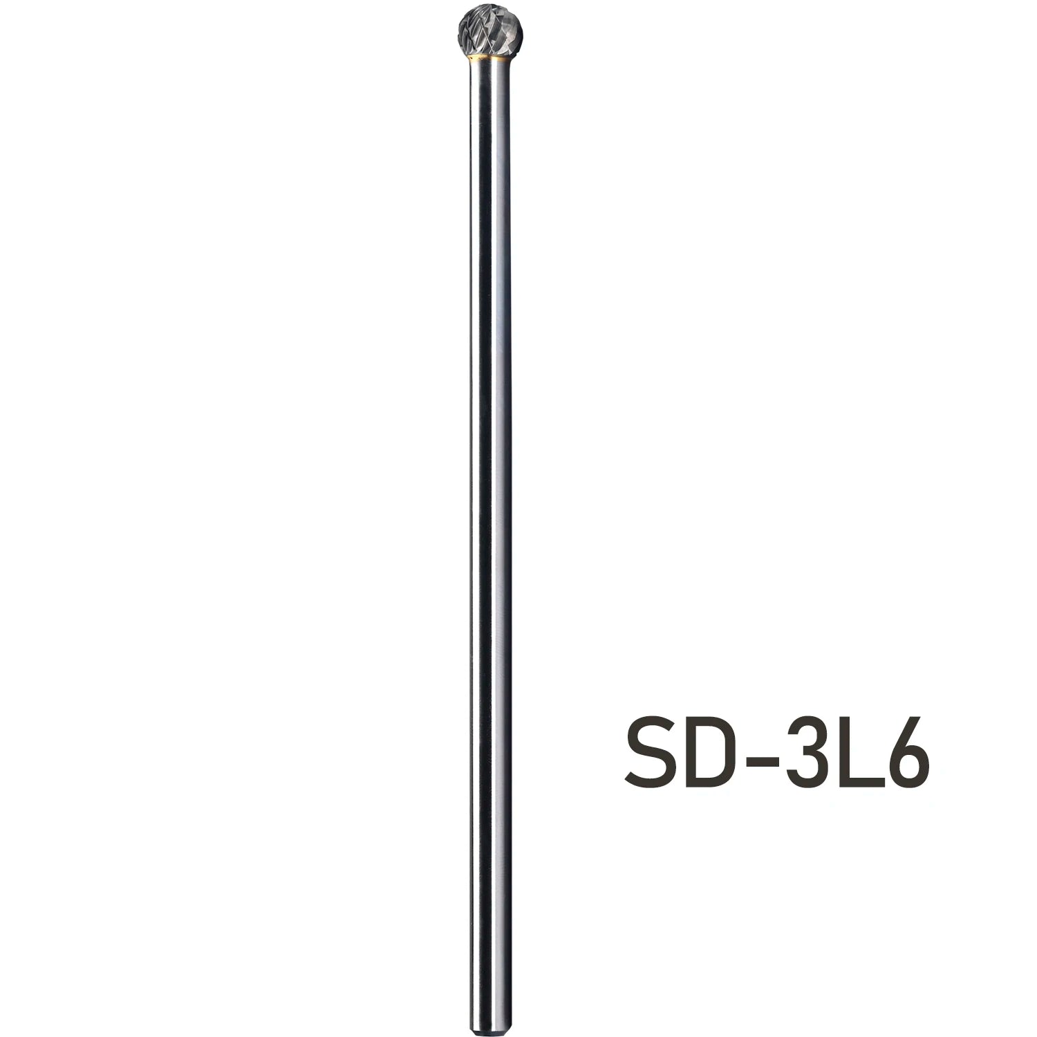 SD-3L6 Long Lengthen Shank Carbide Rotary File 1/4 Inch 6.35mm Shank Diameter Ball Shape Double Cut Carbide Burrs