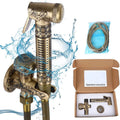 Brass High Pressure Vintage Wall Mount Bidet Diaper Set European Style Handheld Shower for Bathroom Cleaning Wash Room Toilet