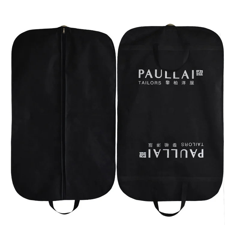 Fashionable Storage Garment Bag for Men's Suits with Zipper Closure Non-Woven Material Middle Size