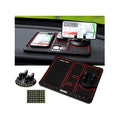 Dashboard Car Phone Holder With Parking Number Plate Rotating Pvc Mobile Stand Luminous Anti slip Silicone Mat Glow in the Dark