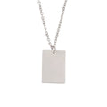 Stainless Steel 18K 14K Gold Jewelry Personalized Pendant Tags Simple Necklace OEM/ODM Design