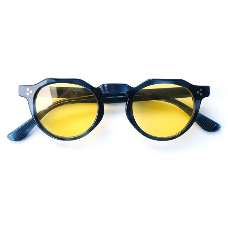 Fnione Customized Luxury Small square Trendy Sunglasses Fashion Trending Style Mirrored Retro Uv400 Club Sunglasses