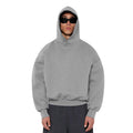 Custom French Terry Heavyweight 400 Gsm Blank Hoodies Manufacturer Oversized Boxy Cropped Pullover Hoodie for Men