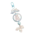 New Trendy Cute Bow Rubber Bear PVC Car Key Chain Pendant Small Fresh and Colorful Beaded Accessories Package Decoration