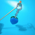 Crafts Diy New Fashion healing crystals stones keychain necklace Women Cute blue aventurine keyrings Bag Accessory gift