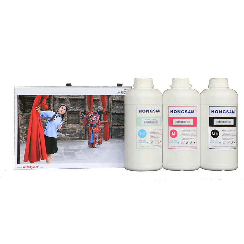 Hongsam Black Cyan Magenta Matte Black Yellow Colors Pigment Ink for Canon ImagePROGRAF TM-300 Large Format Inkjet Printer