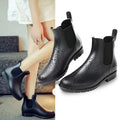 Donna Waterproof Autumn Winter Summer Ankle Wellington Chelsea Boots PVC Rubber Upper EVA Midsole Anti-Slip Cotton Lining Toe