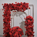 Wedding Arch Flowers Row Table Runner Centerpieces Silk Rose Flower Arrangements Decor for Reception Wedding Ceremony