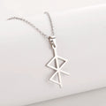 Rune Amulet Charms Pendant Necklace Norse Viking Runes Collection Stainless Steel Jewelry Gift