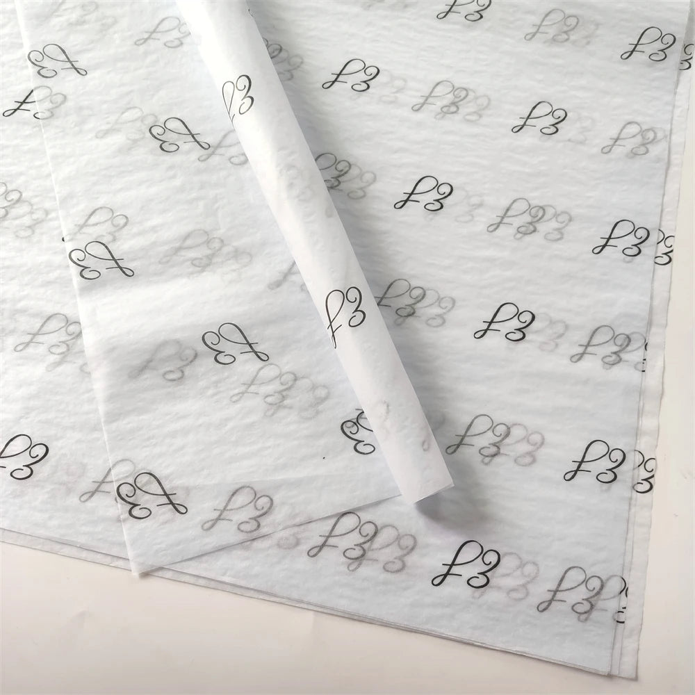 Customized Logo Printing Wrapping Gift White Tissue Paper for Shoes Box Packaging