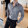 Liu Ming Wholesale Hot Selling Autumn Winter Men Clothing Long Sleeve Business Formal Wear Social Slim Fit Shirts