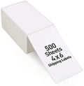 Permanent Adhesive Clear Printing  Commercial Grade (500pcs 4x6 Label) Fanfold Direct Thermal Label Shipping Label 4x6