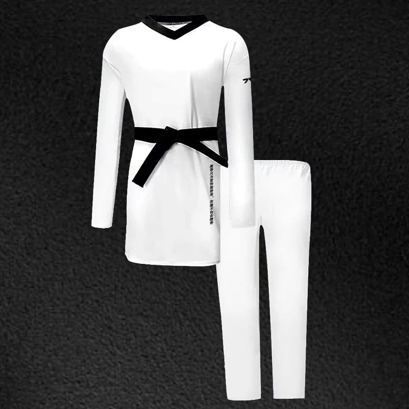 Comfortable Breathable Spandex/Nylon Taekwondo Uniforms Quick Dry Lightweight Design Durable Martial Arts Wear Firmway Free