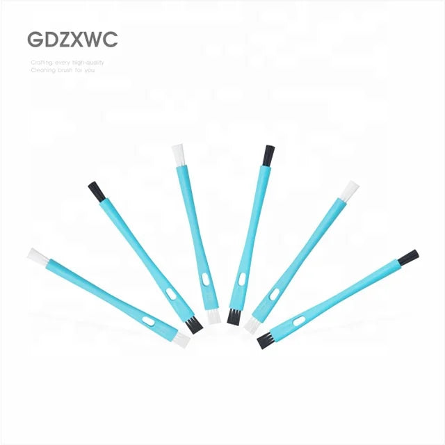 Fancy Brushes Aqua Green Long Dual Ended Nylon Bristles 175mm Kitchen Cleaning Brush for Daily Use