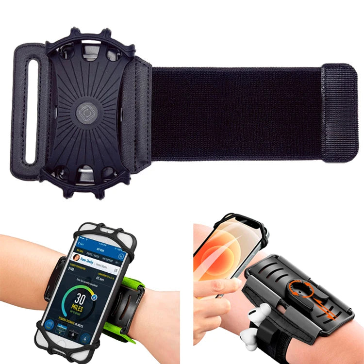 Smart Design 360 Degree Rotatable Detachable Mobile Phone Arm Bag Fitness Running Sports Armband Fit Smart Phones Wrist Band