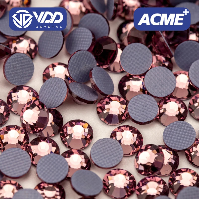 VDD 032 Lt.Amethyst ACME Top Quality Hot-Fix Glass Rhinestones Crystal Flatback Stones for Garment Decoration