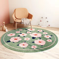 Round Kids Crawl Mat Rainbow Play Mats Children's Home Decorated Carpet Floor Rugs Toddler Activity Gym