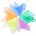 Gradient Square Nylon Children's Juggling Scarf 1pc 60*60cm Performance Props for Girls Magic Dance Spring Season