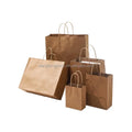 Custom Printed Logo Large Kraft Paper Bag Brown Clothing Shopping and Birthday Gift Bag for Crafts