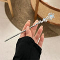 New Arrive Moonstone Hairwear Jewelry Hair Chopsticks Women Retro Elegant Hairpins Hairsticks