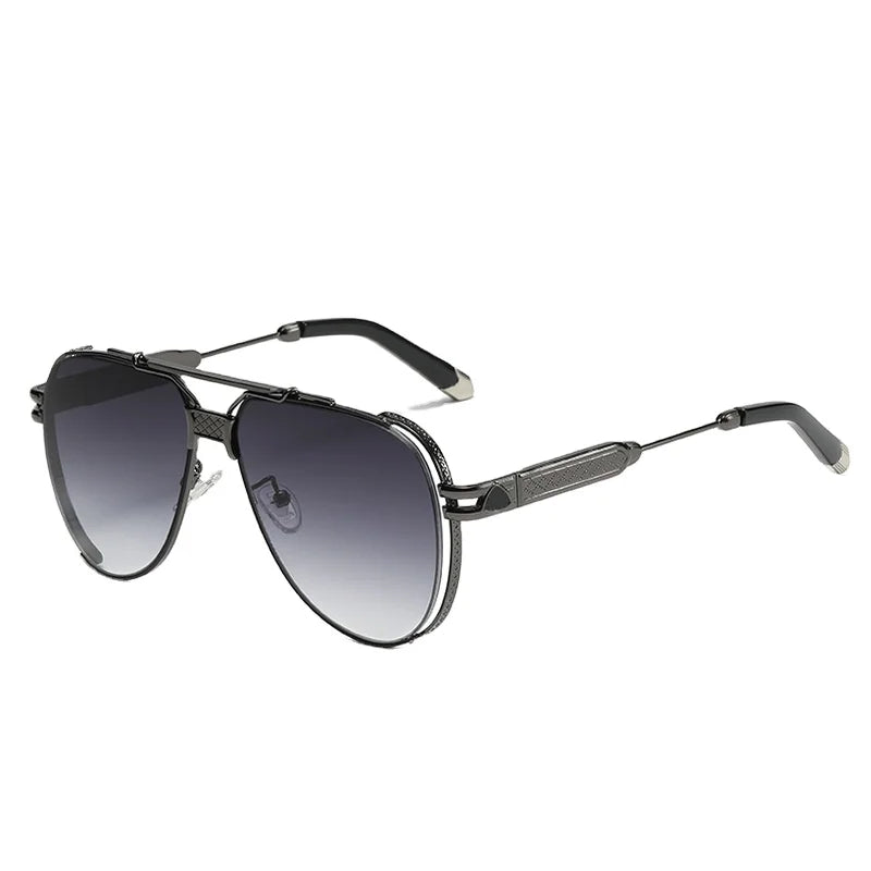 European and American Retro Steam Punk Sunscreen Toad Sunglasses Double Beam Sunglasses Men's Sunglasses 2A461