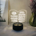 New Multi-Pattern Decorative Gift Lamp Creative 3D Ramadan Acrylic Night Light EID Mubarak LED Table Desk Lamp Decoration XJ0147