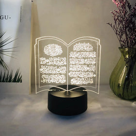 New Multi-Pattern Decorative Gift Lamp Creative 3D Ramadan Acrylic Night Light EID Mubarak LED Table Desk Lamp Decoration XJ0147