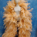 Thick Fluffy 3.5 Meters Big Large Ostrich Feather Boa for Show Dance Carnival Decoration Wedding Garland Costume Festival