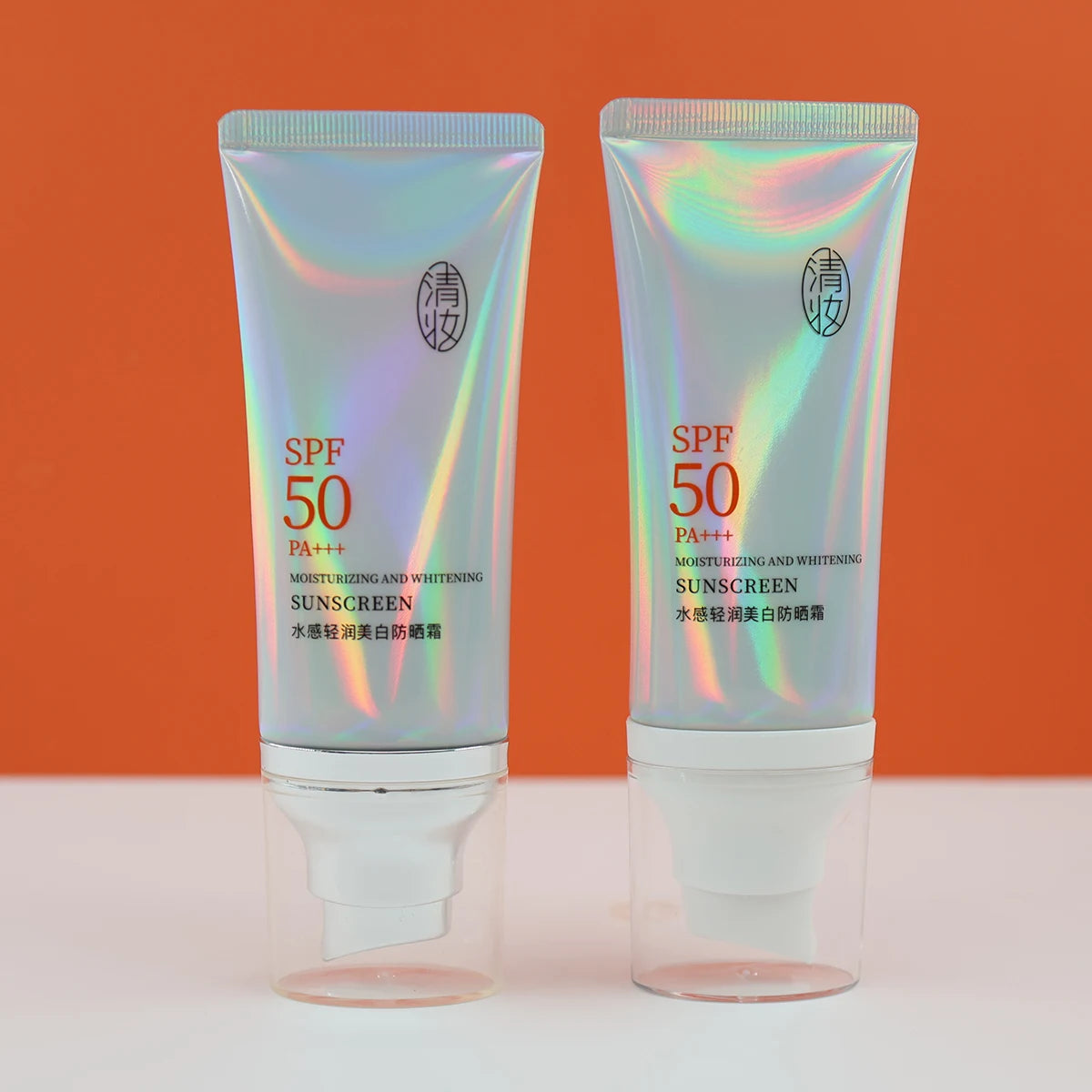 Empty 65ml 75ml 85ml Cosmetic Sunscreen Eye Cream Tubes Squeeze Nozzle Pump Lotion Tube Wholesale Airless Pump Packaging Tube