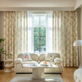 Hot Sale Luxury American Pastoral Style Romantic Floral Printed Blackout Curtains for Living Room Windows