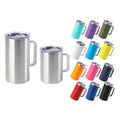 16oz Cup[ Stainless Steel Insulated Double Wall Travel Mug with Lid Durable Coffee Cup for Ice Drinks and Hot Beverage