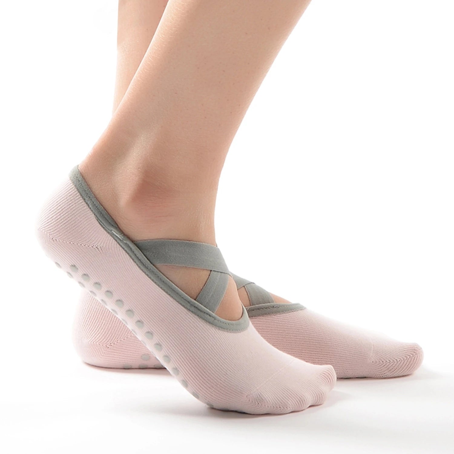 Wholesale Cotton Anti-Slip Soft Silicone Sole Dance Barre Ballet Pilates Women Grip Yoga Socks