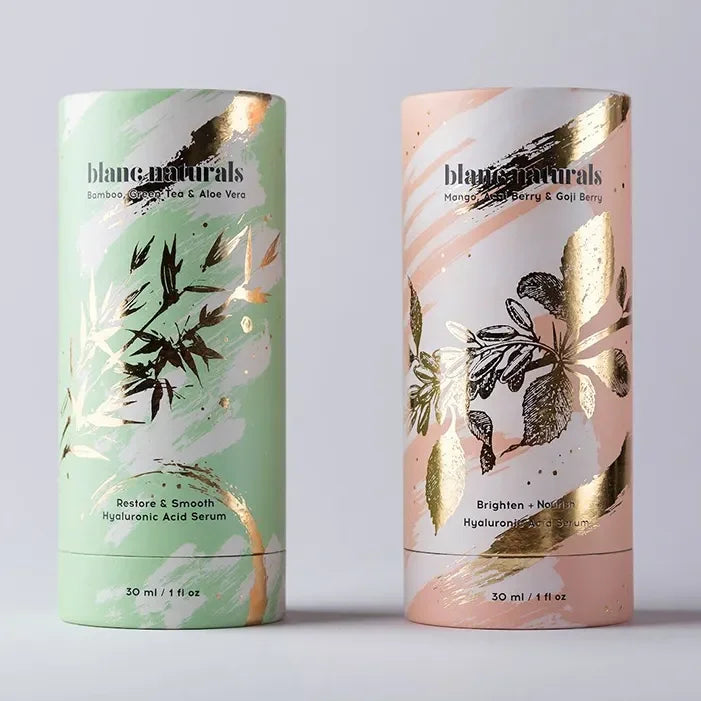 Biodegradable Custom Logo Kraft Ape  Essential  Oil Tube Packaging Cylinder Paper Tube Round Boxes for Spa