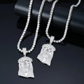 Men's 925 Sterling Silver Hip Hop Style Jesus Head Pendant Iced Out VVS Moissanite Jewelry Passes Diamond Test