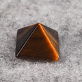 Huiying Product Energy 7 Chakra Crystal Quartz Yellow Tiger Eye Pyramid Energy Kit Crafts