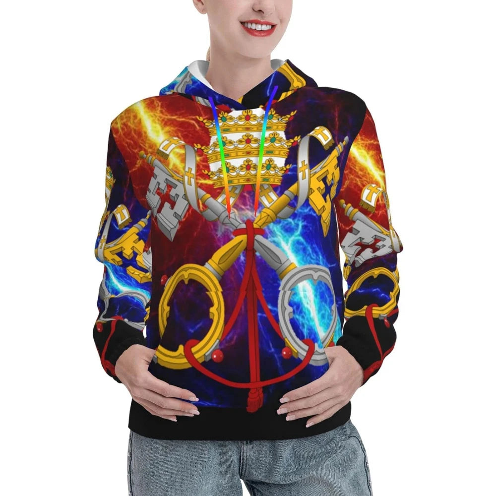 Fitspi Wholesale Custom Unisex Vatican City Hoodie 3d Country Logo Printed Hood Pullover Sweatshirt Dropshipping