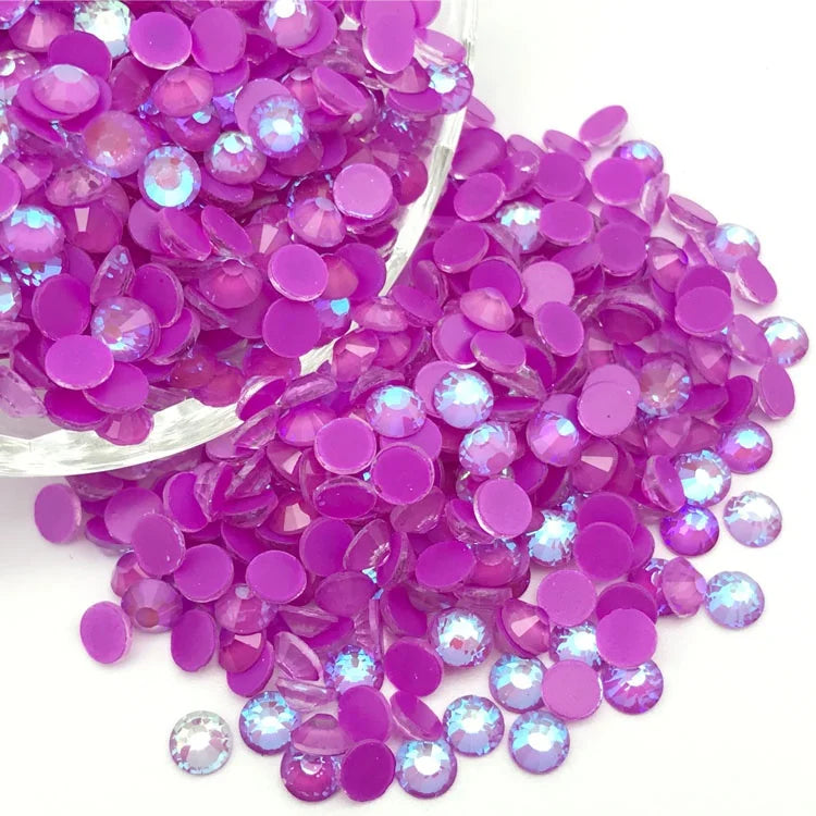 Fashion New Original SS20 Crystal Neon Fuchsia Rhinestone Luminous with Factory Price