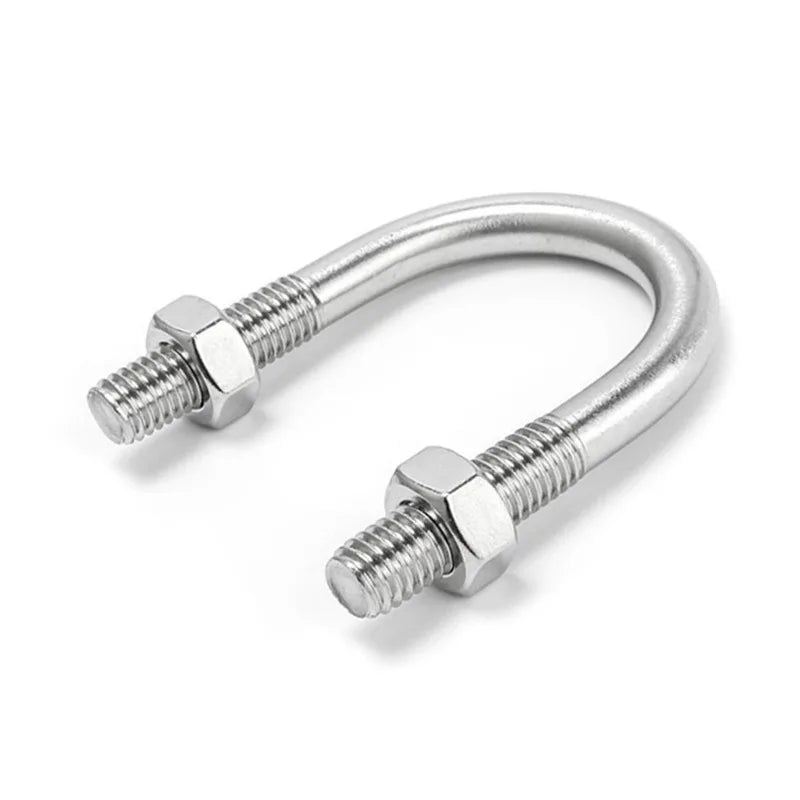 Custom Grade 10.9 Hot Dip Galvanized Stainless Steel U Type Shaped Lock U Bolt Pipe Clamp square U Bolt