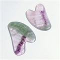 Huiying Favorable Price Fluorite Facial Gua Sha Custom Massage Heart Facial Guastone Face Beauty Equipment