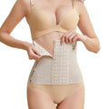 Best Seller Women's Waist Trainer 6 Rows Buckles Adjustable Belly Slim Compression Breathable Spandex Material