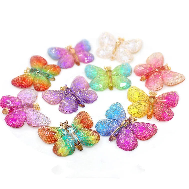 HFour 10 Color 3D Bowknot Shape Resin Loose Rhinestones Glue on Flatback DIY Mobile Phone Decoration