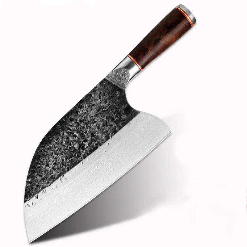 High-carbon Steel Chef Knife Handmade Forged Sharp Cleaver Wide Blade Professional Butcher Knife Utility Vegetable Knives