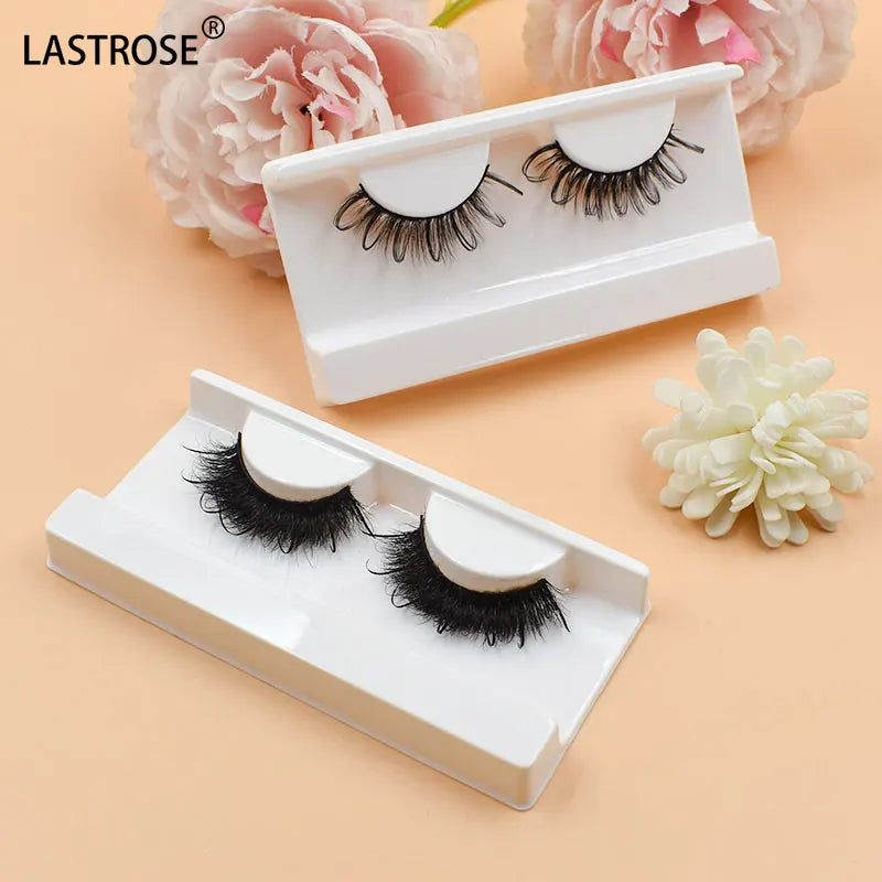 New Style Russian Strip Lashes High Style 20mm Russian Faux Mink  Eyelash Vendor Bulk Russian Volume Lashes