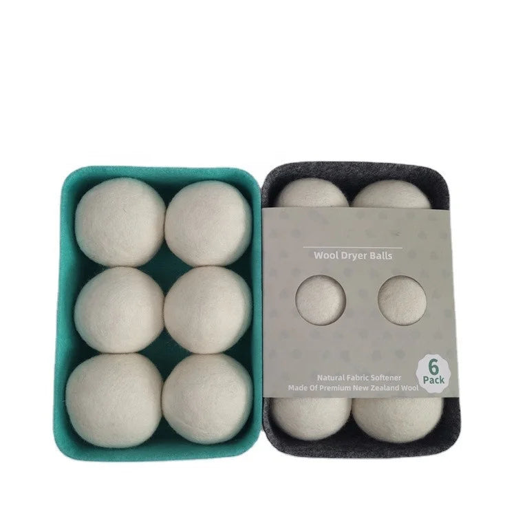 YUJIN Wholesale Wool Dryer Balls 6 Pack with Felt Box