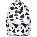 zebra Printed School Backpack for Girls Milk Cow Head Kid Cooler Leopard Print Brown Black College Backpack for Women Girls