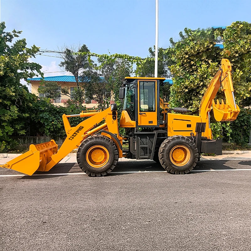 SECSUN Articulated Loader Backhoe 1 Ton 2 Ton 2.5 Ton Rear Digger 4x4 Backhoe Loader for Sale