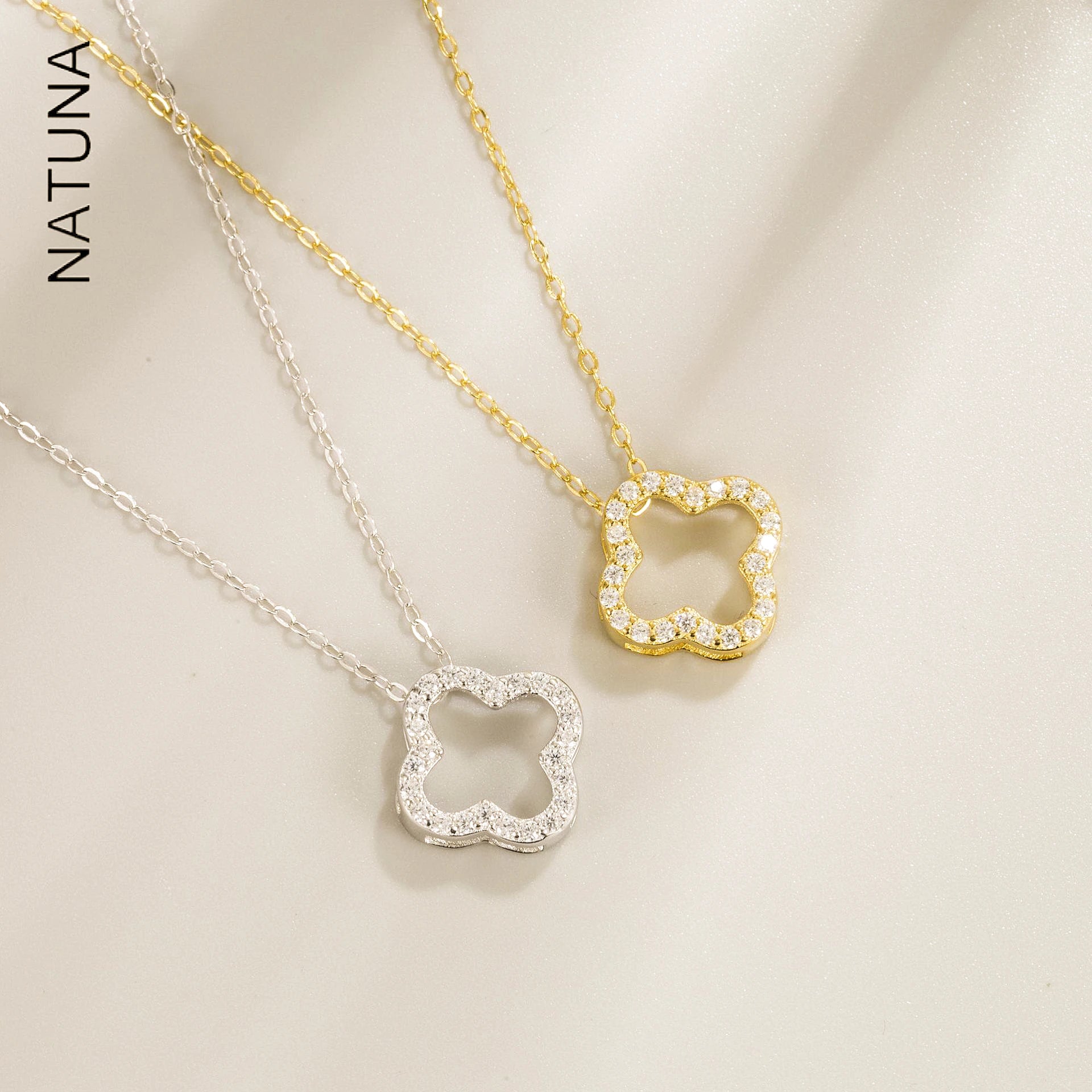 Factory Wholesale Fashion Jewelry Necklaces Sterling Silver 925 Jewelry Butterfly Four-Leaf Clover for Daily Life
