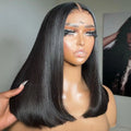 6x6 Straight Human Hair Wig for Women 200 Density 13x4 HD Lace Frontal Wig Brazilian 13x6 Transparent Lace Frontal Wig MegaBDM